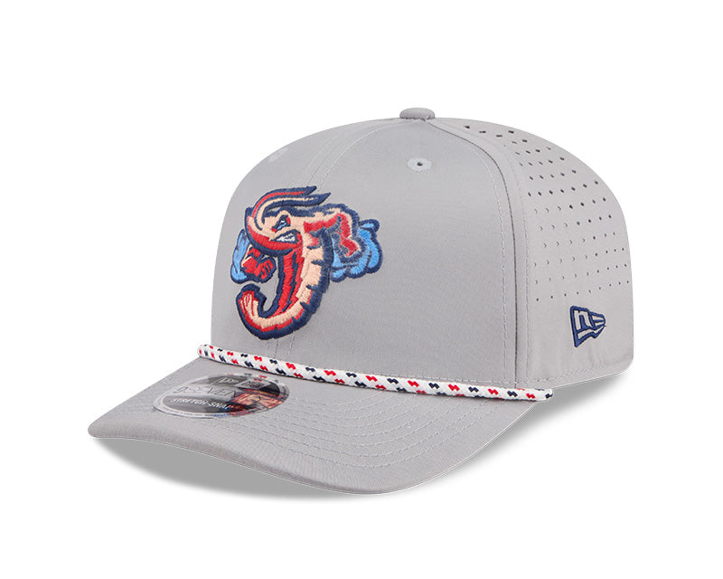 Jacksonville Jumbo Shrimp New Era Gray Multi Rope Sport 9Seventy