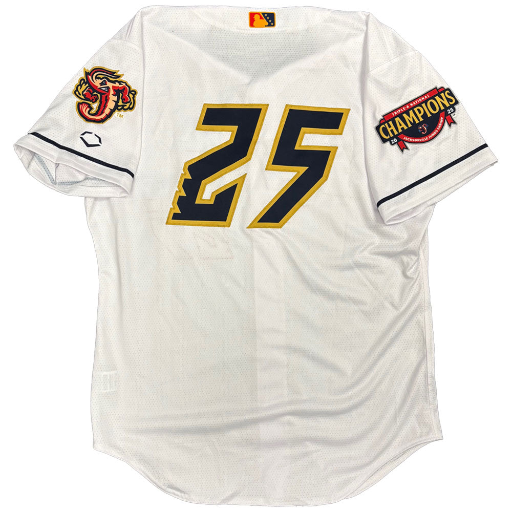 Jacksonville Jumbo Shrimp Evoshield 2025 Gold Collection Jersey