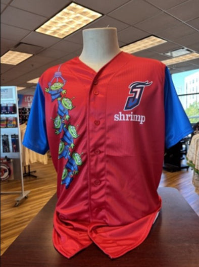 Jacksonville Jumbo Shrimp 2025 Game Worn Toy Story Jersey