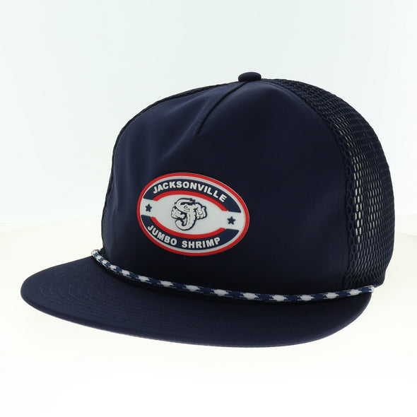 Jacksonville Jumbo Shrimp Legacy Front 9 Adjustable Snapback