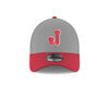 Jacksonville Jumbo Shrimp New Era Jacksonville Red Caps Heather Gray 39Thirty