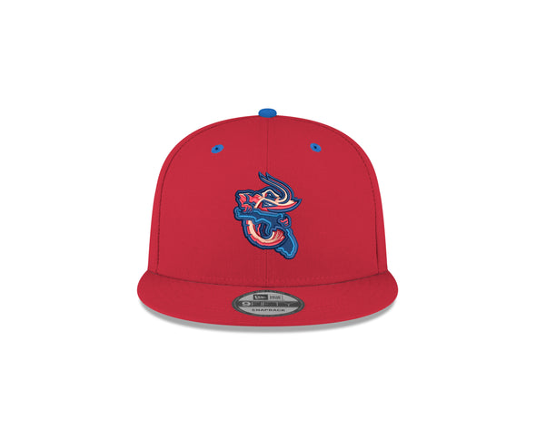 Jacksonville Jumbo Shrimp New Era Youth Red Alternate 9Fifty Snapback