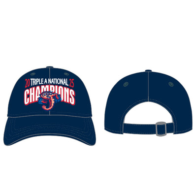 Jacksonville Jumbo Shrimp New Era Navy 2025 Triple A National Champions 9Twenty