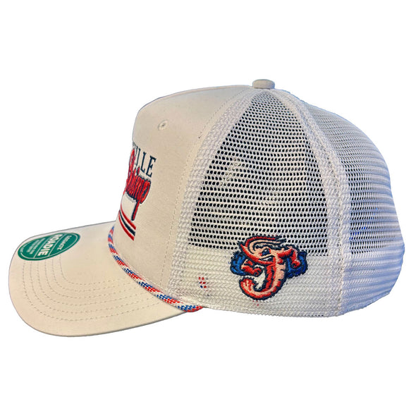 Jacksonville Jumbo Shrimp Legacy White Script Roadie Trucker