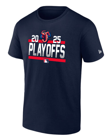Jacksonville Jumbo Shrimp New Era 2025 Playoffs Tee