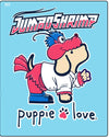 Jacksonville Jumbo Shrimp Puppie Love Sky Mascot Pup Tee