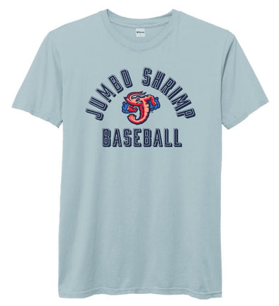 Jacksonville Jumbo Shrimp Ouray Blue Fog Pigment Dyed Tee