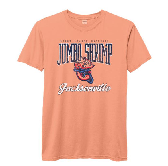 Jacksonville Jumbo Shrimp Ouray Sunset Pigment Dyed Tee