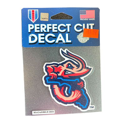 Jacksonville Jumbo Shrimp Wincraft Florida Logo Perfect Cut Decal