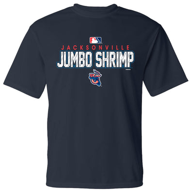 Jacksonville Jumbo Shrimp Bimm Ridder Navy Performance Tee