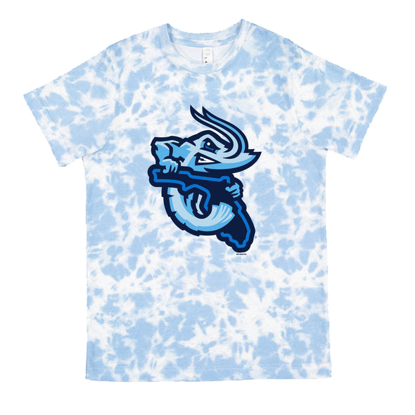 Jacksonville Jumbo Shrimp Bimm Ridder Youth Sky Tie Dye Tee