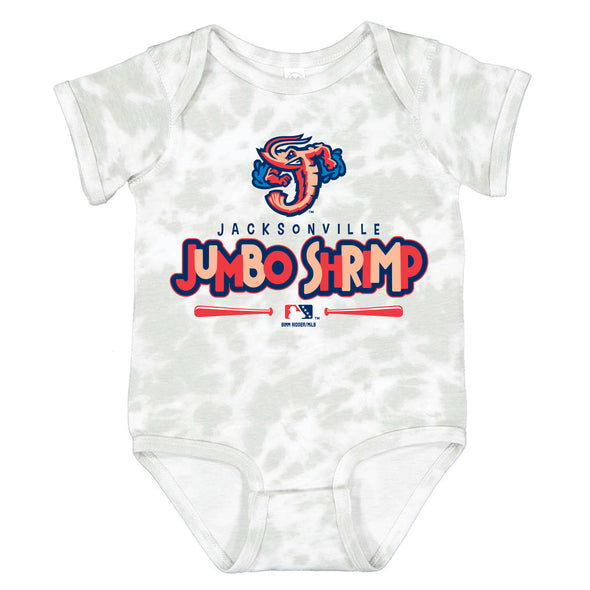 Jacksonville Jumbo Shrimp BR Haze Tie Infant Bodysuit