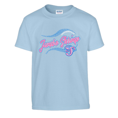 Jacksonville Jumbo Shrimp Bimm Ridder Lt. Blue Youth Girls Softstyle Tee