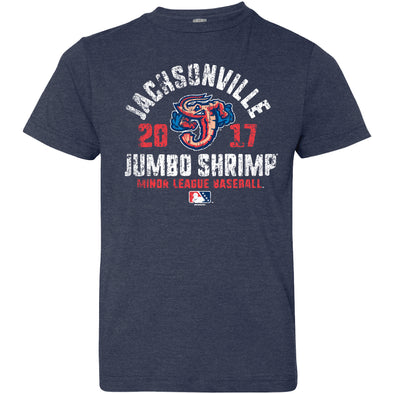 Jacksonville Jumbo Shrimp Bimm Ridder Vintage Navy Tee