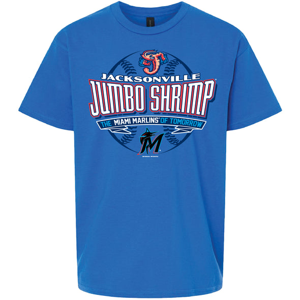 Jacksonville Jumbo Shrimp Bimm Ridder Youth Royal Affiliate Tee