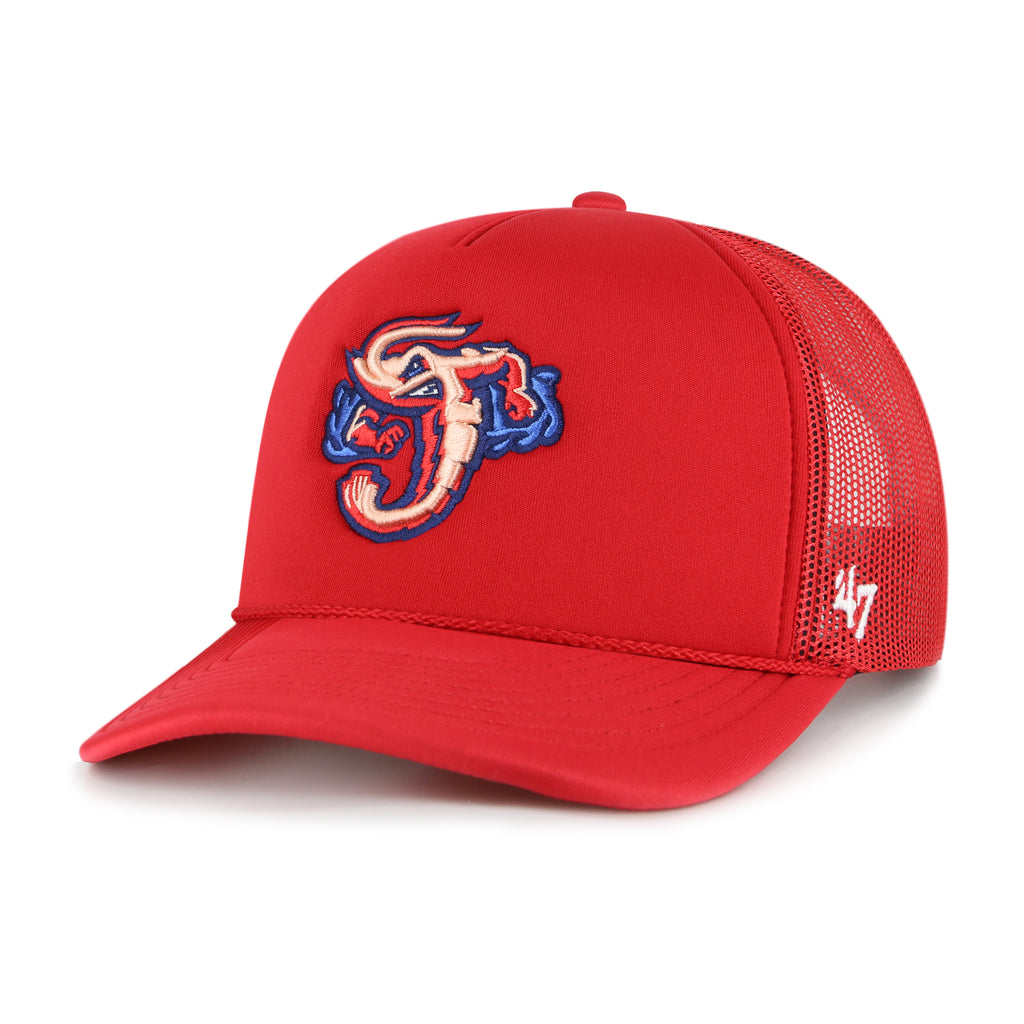 Jacksonville Jumbo Shrimp '47 Red Foam Trucker – Jacksonville