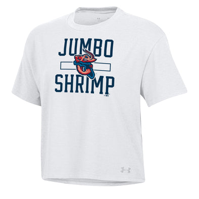 Jacksonville Jumbo Shrimp Under Armour Ladies All Day White Tee