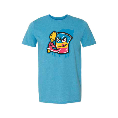 Jacksonville Jumbo Shrimp 108 Stitches Sapphire Honey Drippers Logo Tee