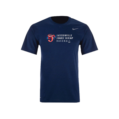 Jacksonville Jumbo Shrimp Nike Navy Clubhouse Dri-Fit Tee