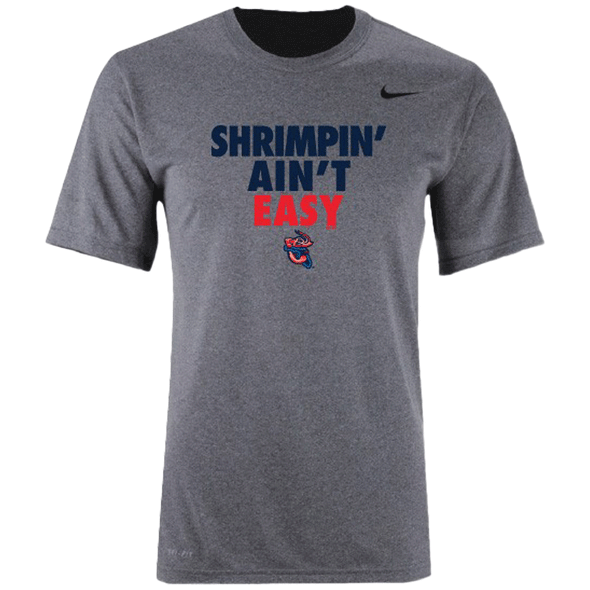 Jacksonville Jumbo Shrimp Nike Shrimpin' Ain't Easy Dri-Fit Tee