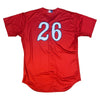 Jacksonville Jumbo Shrimp Evoshield 1987 Jacksonville Expos Alt. Red Jersey