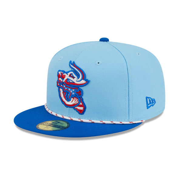 Jacksonville Jumbo Shrimp New Era 2025 4th of July 59Fifty
