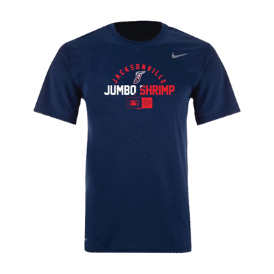 Jacksonville Jumbo Shrimp Nike Navy Legend S/S Dri-Fit Tee