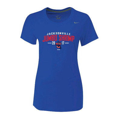 Jacksonville Jumbo Shrimp Nike Ladies Royal Dri-Fit Tee