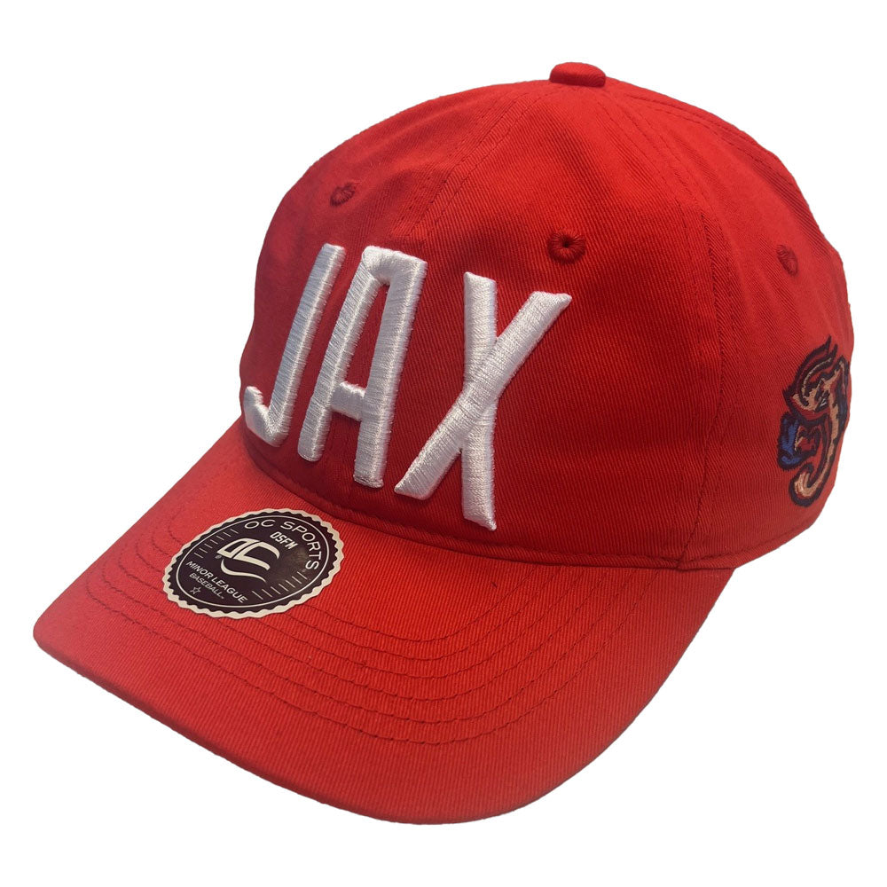 Jacksonville Jumbo Shrimp OC Sports Red JAX Dad Hat – Jacksonville ...