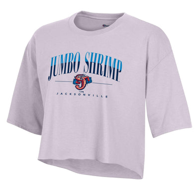 Jacksonville Jumbo Shrimp Champion Women's Boyfriend Crop Tee