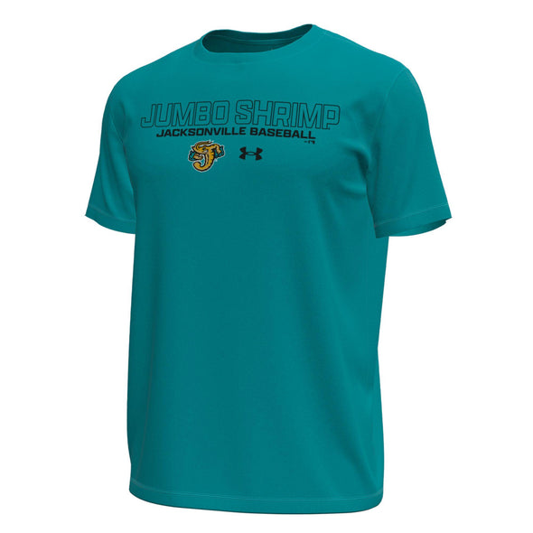 Jacksonville Jumbo Shrimp Under Armour Teal Tech Stretch Tee