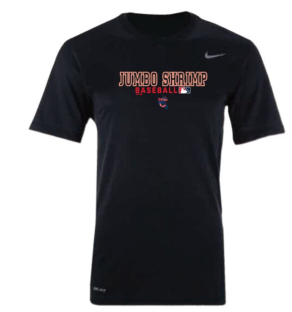 Jacksonville Jumbo Shrimp Black Legend Dri-Fit Tee