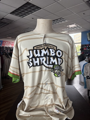 Jacksonville Jumbo Shrimp 2025 Game Worn Mummy Jersey