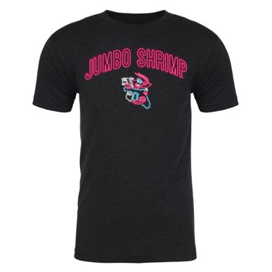 Jacksonville Jumbo Shrimp 108 Stitches Vice Neon Lights Tee