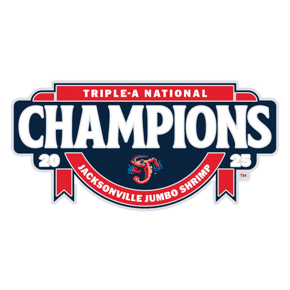 Jacksonville Jumbo Shrimp Wincraft 2025 AAA National Champs Lapel Pin