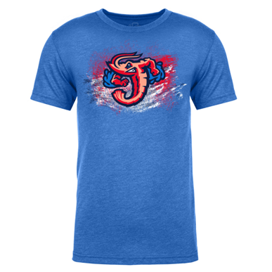 Jacksonville Jumbo Shrimp 108 Stitches Splatter Tee