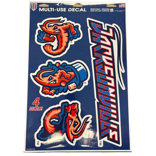 Jacksonville Jumbo Shrimp Wincraft 11"x17" Decal Sheet