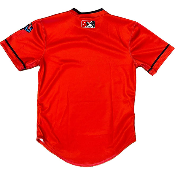 Jacksonville Jumbo Shrimp Evoshield Youth Red Alternate Jersey