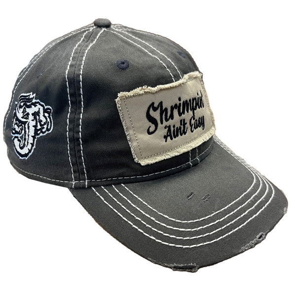 Jacksonville Jumbo Shrimp OC Sports Shrimpin' Ain't Easy Charcoal Adjustable Cap