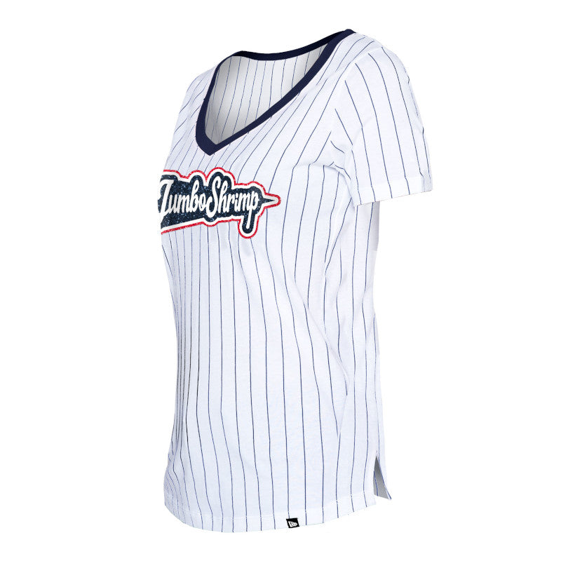 New Era - Pinstripe Baseball Cotton Jersey - Grey