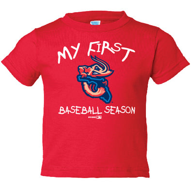Jacksonville Jumbo Shrimp Bimm Ridder My 1st Baseball Season Infant Tee