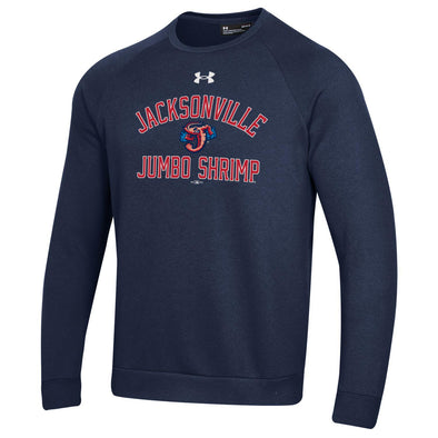Jacksonville Jumbo Shrimp Under Armour Navy All Day Crew Sweatshirt